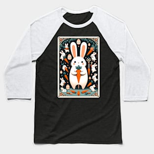 Carrot Tarot Easter Bunny Magic for Spring Celebration Baseball T-Shirt